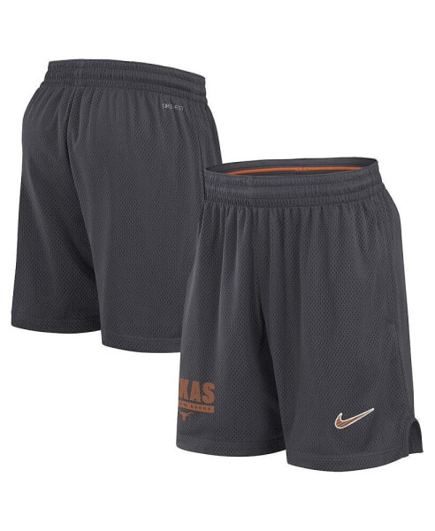 Men's Anthracite Texas Longhorns 2024 Sideline Mesh Shorts