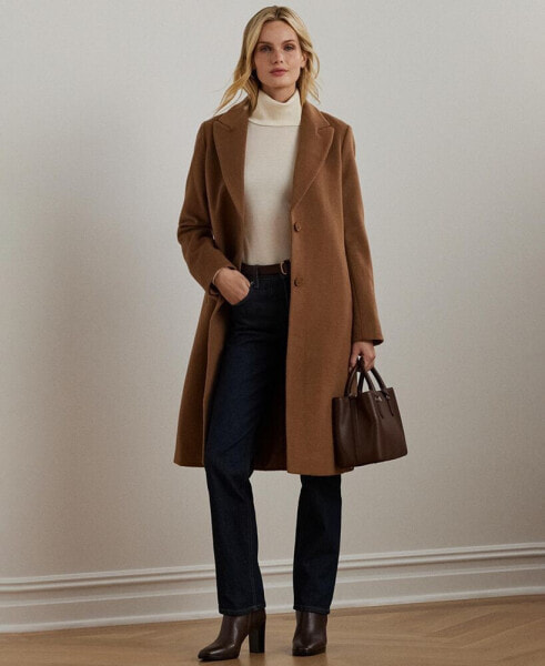 Women's Wool-Blend Walker Coat