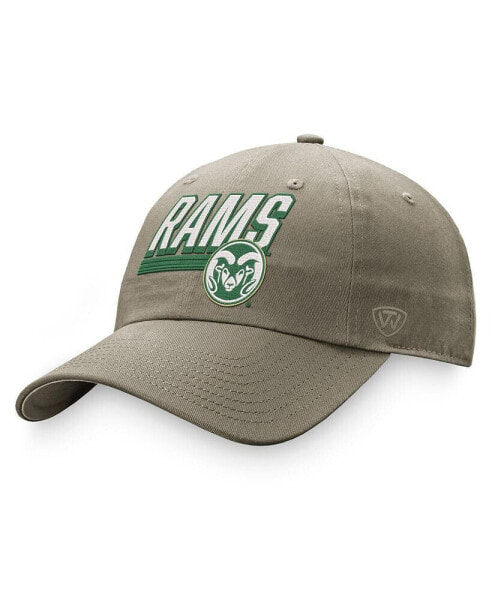 Men's Khaki Colorado State Rams Slice Adjustable Hat