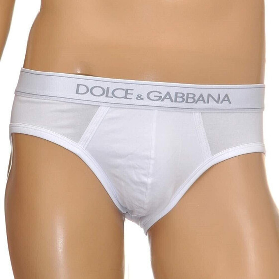 Dolce & Gabbana Men's 245331 White Pure Midi Brief Underwear Underwear Size 6