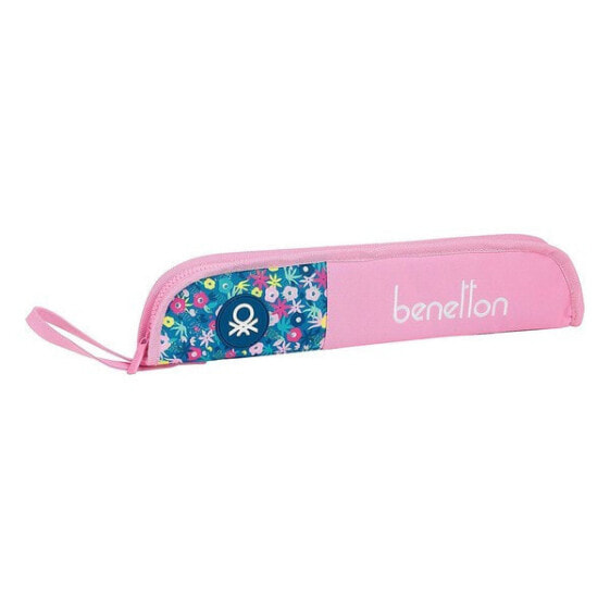Пенал Benetton 1 отделение, розовый цвет