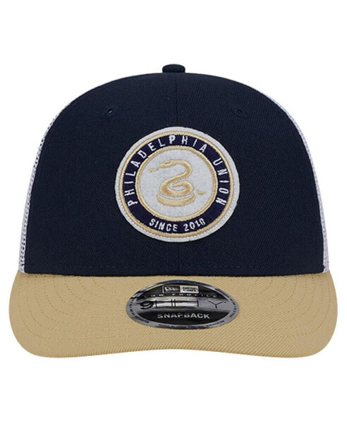 Men's Navy Philadelphia Union Throwback Trucker Low Profile 9FIFTY Snapback Hat