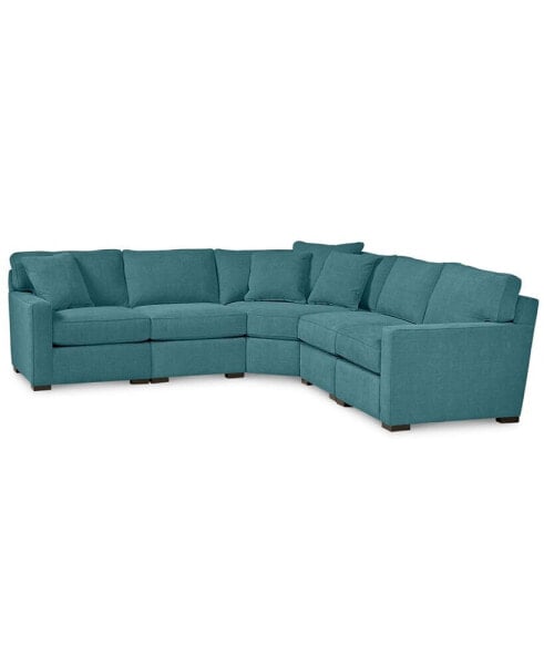 Radley Fabric 5-Piece Sectional Sofa, Created for Macy's