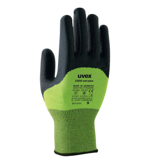 UVEX Arbeitsschutz C500 wet plus - Black - Green - EUE - Adult - Adult - Unisex - 1 pc(s)
