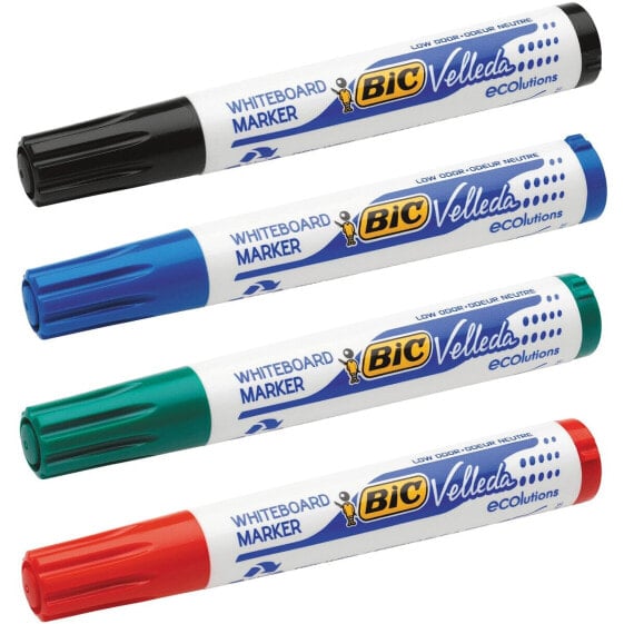 Маркер для досок BIC Velleda 4 шт белый (5 шт) (4 шт)