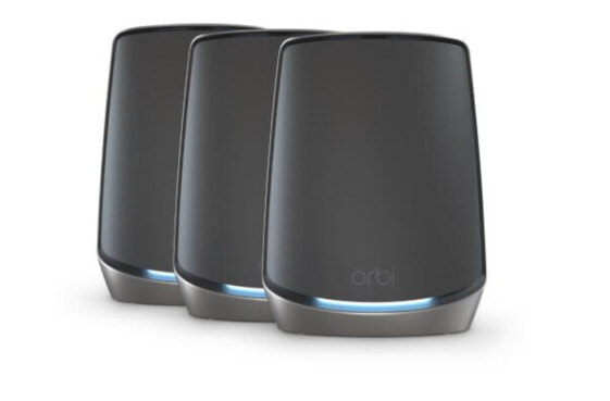 Netgear Orbi 860 AX6000 WiFi System black edition - Black - Internal - Mesh system - Tri-band (2.4 GHz / 5 GHz / 5 GHz) - Wi-Fi 6 (802.11ax) - 2400 Mbit/s