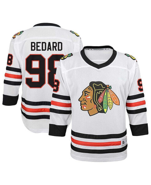 Big Boys Connor Bedard White Chicago Blackhawks Away Replica jersey Player Jersey