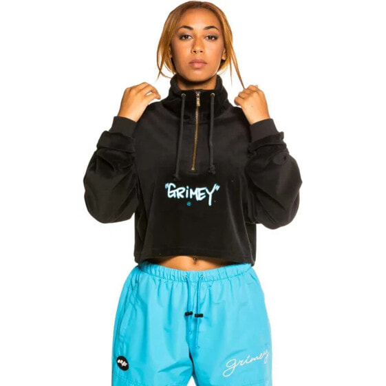 GRIMEY Gem Cutting half zip sweatshirt