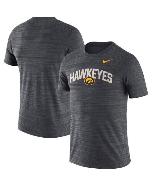 Men's Black Iowa Hawkeyes 2022 Game Day Sideline Velocity Performance T-shirt