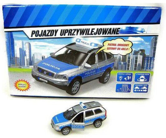 Hipo Auto Policja Volvo 14cm z dźwiękiem (HKG062)