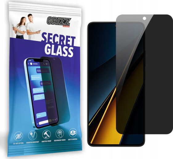 GrizzGlass Szkło prywatyzujące GrizzGlass SecretGlass do Xiaomi Poco X6 Pro