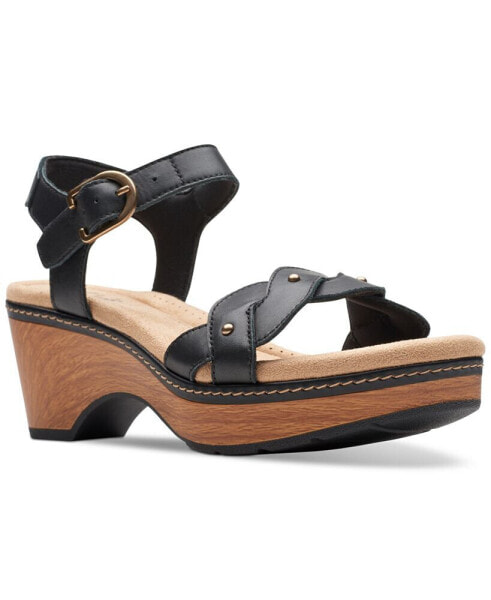 Seannah Way Twist Strap Clog-Style Wedge Sandals