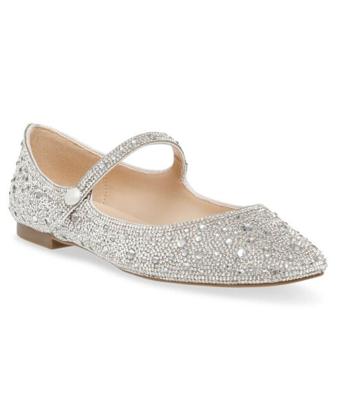 Women's Tess Rhinestone Mary Jane Evening Flats