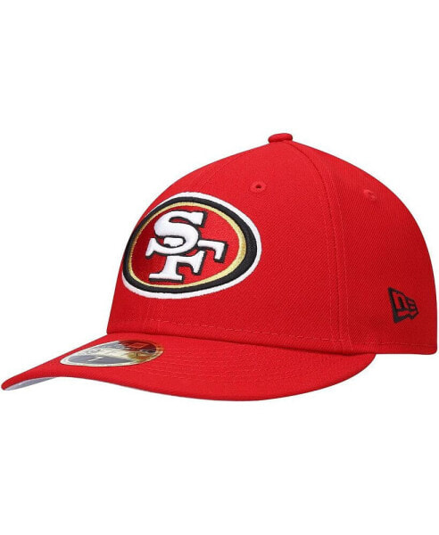 Men's Scarlet San Francisco 49Ers Omaha Low Profile 59Fifty Fitted Hat
