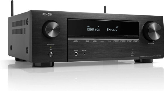 Denon AVR-X1700HDAB 7.2 Channel AV Receiver, Hi-Fi Amplifier with Dolby Atmos, DTS:X, 6 HDMI Inputs and 1 Output, 8K HDMI, Bluetooth, Wi-Fi, AirPlay 2, HEOS Multi-Room, Alexa Compatible, Black