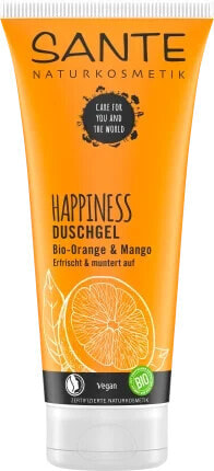 Duschgel Happiness Bio-Orange & Mango, 200 ml