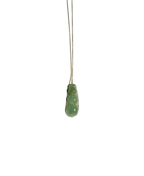 Edamame — Jade pendant necklace