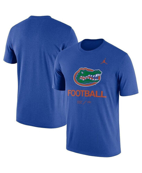 Men's Heathered Royal Florida Gators Team Football Legend T-shirt