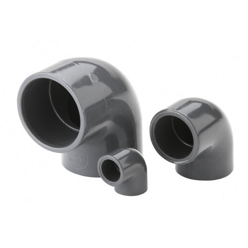 FIAP 2440 - Polyvinyl chloride (PVC) - Soil pipe bend - Grey - 90° - 3.2 cm