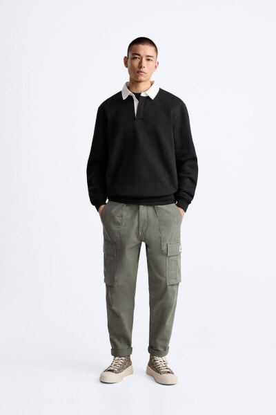 Relaxed fit cargo trousers