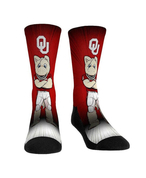 Men's and Women's Socks Oklahoma Sooners Mascot Pump Up Crew Socks