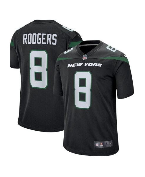 Big Boys Aaron Rodgers Stealth Black New York Jets Game Jersey
