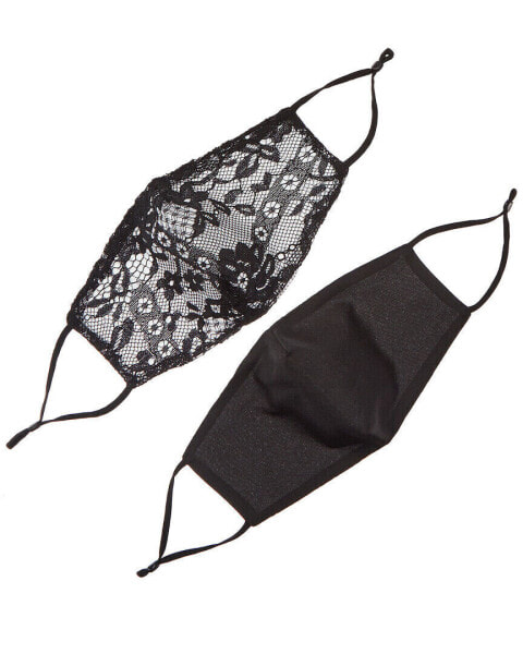 Marcus Adler Set Of 2 Cloth Face Masks Women's Black