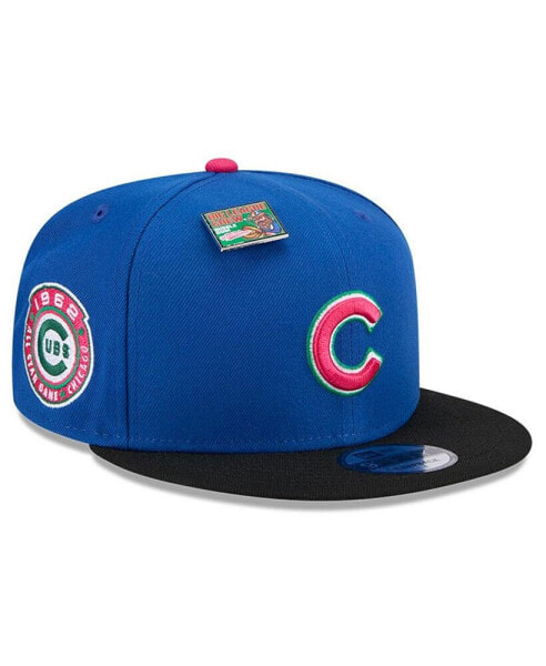 Men's Royal/Black Chicago Cubs Watermelon Big League Chew Flavor Pack 9FIFTY Snapback Hat