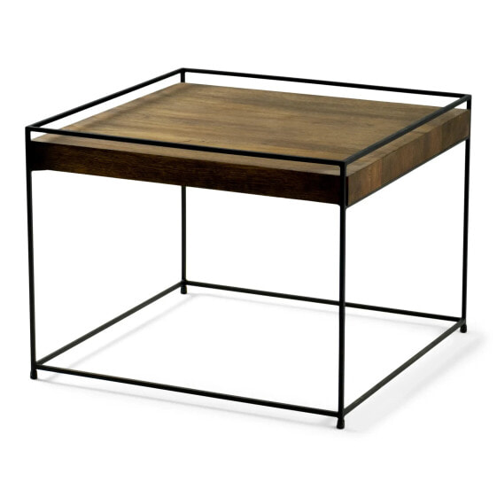 Couchtisch Thin Wood 60 Walnut Schwarz