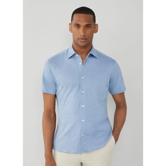 HACKETT Cotton Lin Jersey short sleeve shirt