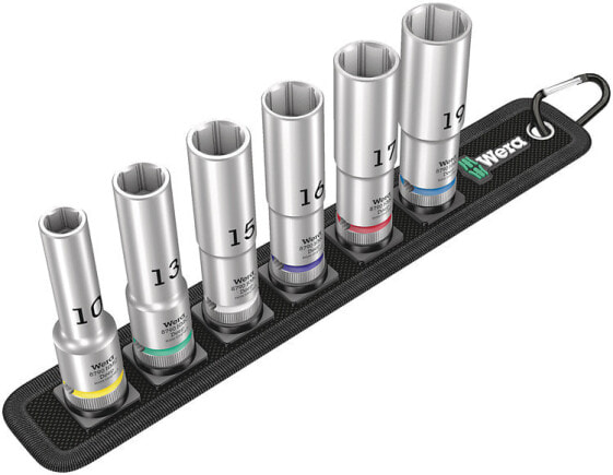 Wera 05004565001 - Socket set - 1/2" - Metric - 6 head(s) - 10,13,15,16,17,19 mm - 290 mm