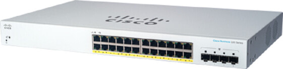 Cisco CBS220-24P-4G - Managed - L2 - Gigabit Ethernet (10/100/1000) - Power over Ethernet (PoE) - Rack mounting - 1U