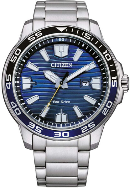Citizen Men's Analogue Digital Automatic Watch with Strap S7225068, silver, Bracelet