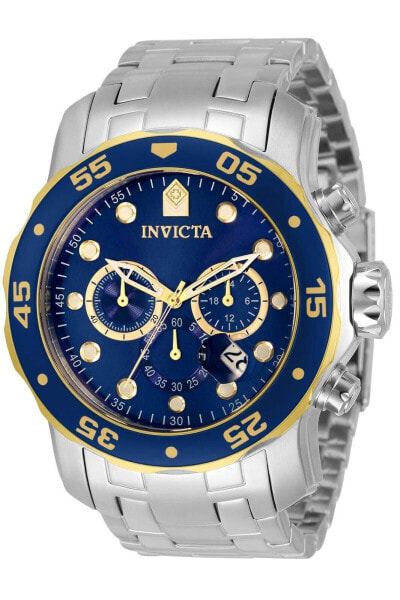 Invicta Men's Pro Diver 48mm Stainless Steel Quartz Chronograph Watch Silver ...
