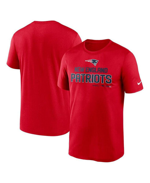 Men's Red New England Patriots Legend Community Performance T-shirt