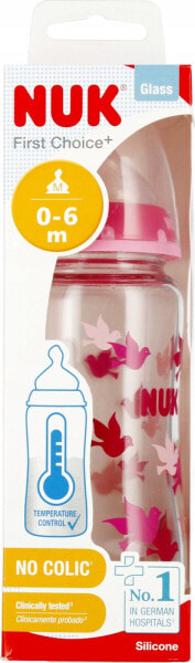 NUK NUK BUTELKA SZKL 240ML 0-6M ROZ FC 10745121 1/6