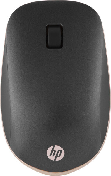 HP 410 Slim Silver Bluetooth Mouse - Ambidextrous - Bluetooth - 2000 DPI - Black - Silver