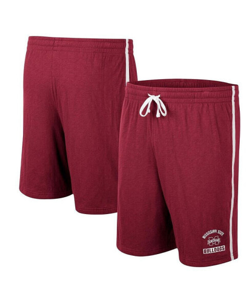 Men's Maroon Mississippi State Bulldogs Thunder Slub Shorts