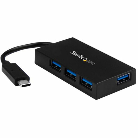 USB-разветвитель Startech HB30C4AFS Белый Чёрный