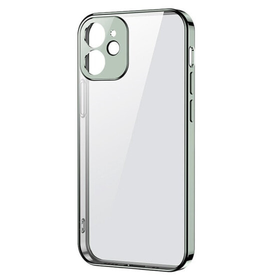 Чехол для смартфона joyroom с металлической рамкой iPhone 12 mini светло-зеленого цвета