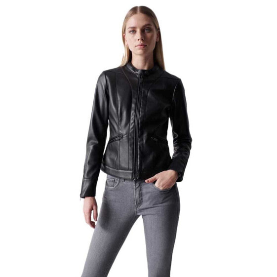 SALSA JEANS Basic Faux Leather Jacket