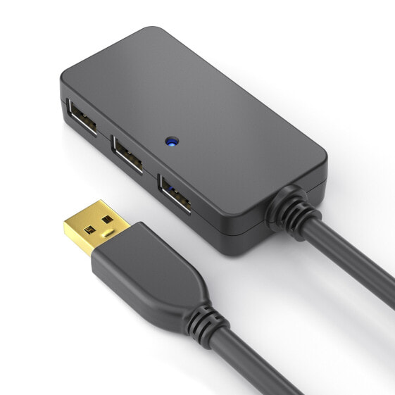 USB-USB-концентратор PureLink GmbH DS2200-120 - USB 2.0 - 480 Mbit/s, черного цвета, пластиковый, 26/20