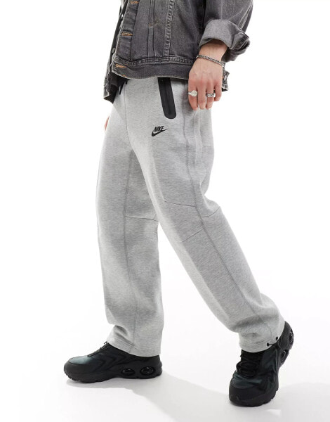 Nike Tech Fleece loose fit joggers with toggle in grey