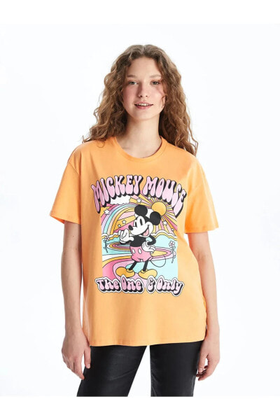 Футболка LC Waikiki Mickey Mouse Printed Fem