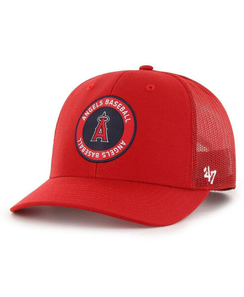 Men's Red Los Angeles Angels Unveil Trucker Adjustable Hat