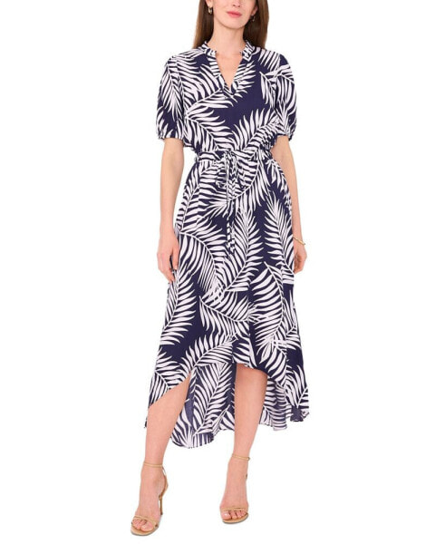 Women's Printed High-Low Maxi Dress