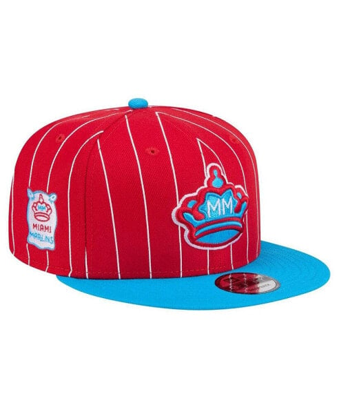 Men's Red Miami Marlins City Connect 9FIFTY Snapback Hat