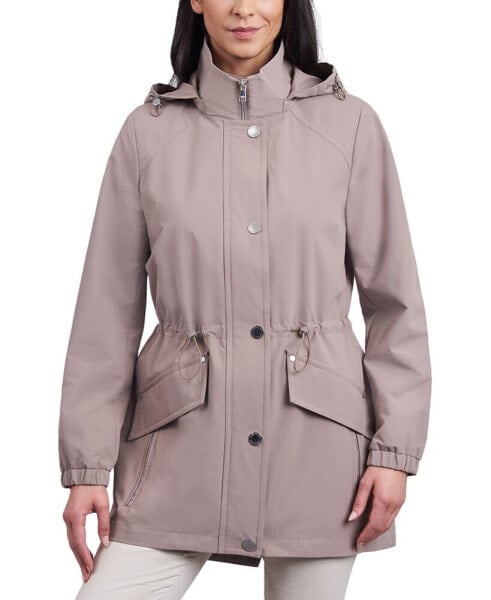 Women's Water-Resistant Hooded Anorak Coat