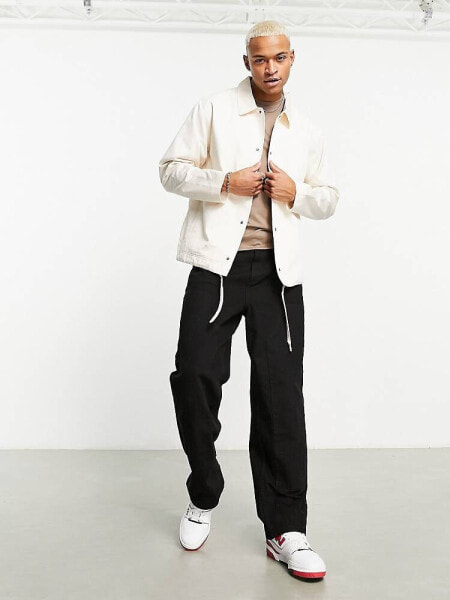 New Balance Athletics State Coaches Jacket in off white