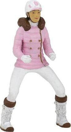 Фигурка девочка на лошади Papo Figurka Jeździec dziewczyna w zimowym stroju